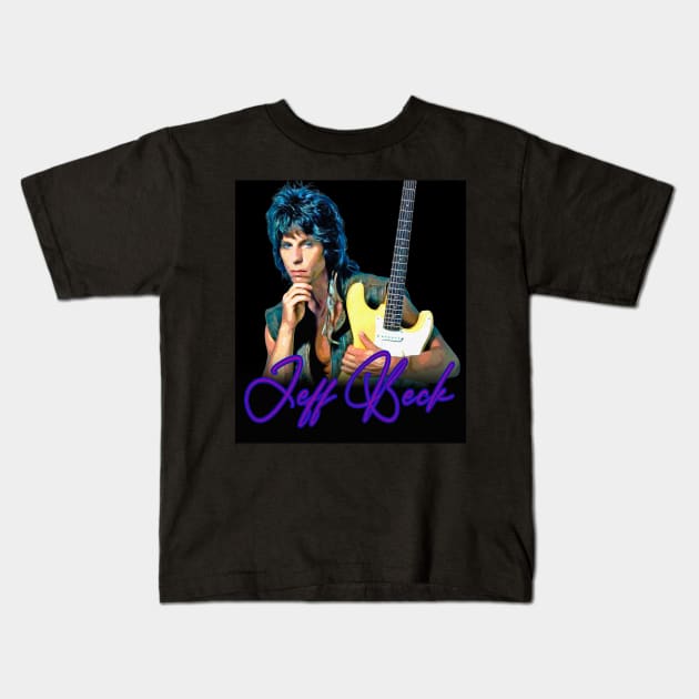 Jeff Beck Kids T-Shirt by Designs That Rock